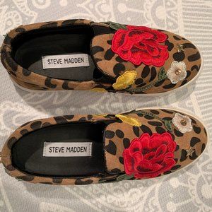 Steve Madden Leopard Slip On with Patches